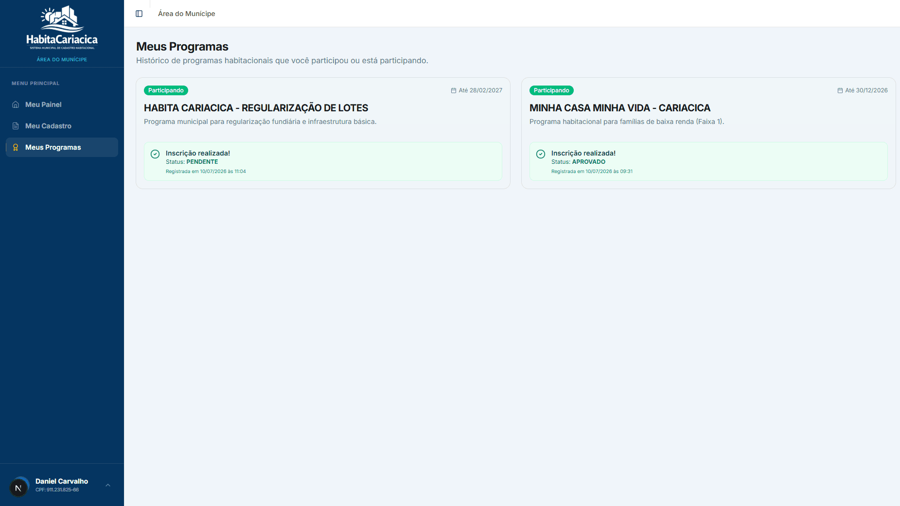 Acompanhe o resultado